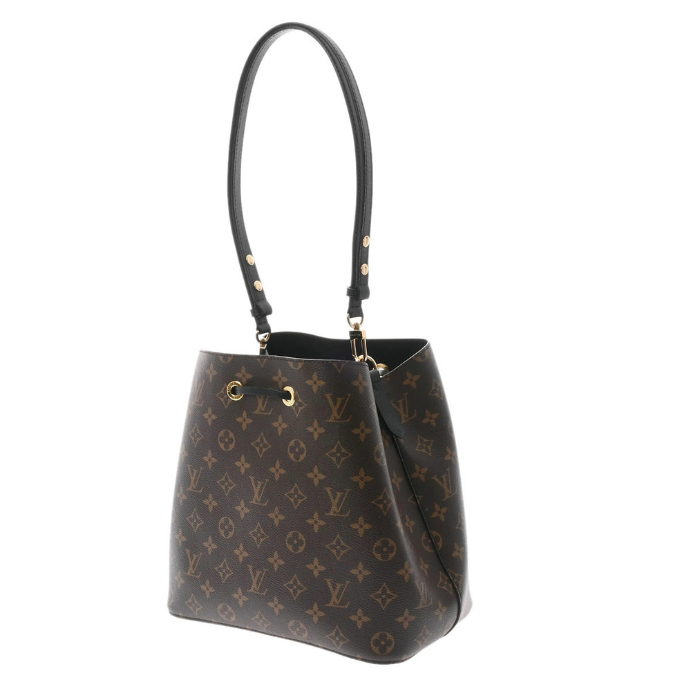 Louis Vuitton Noe Black Noir Neo Canvas Bag Monogram Shoulder Black